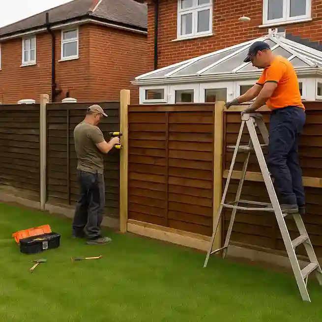 Garden fence installation and repair