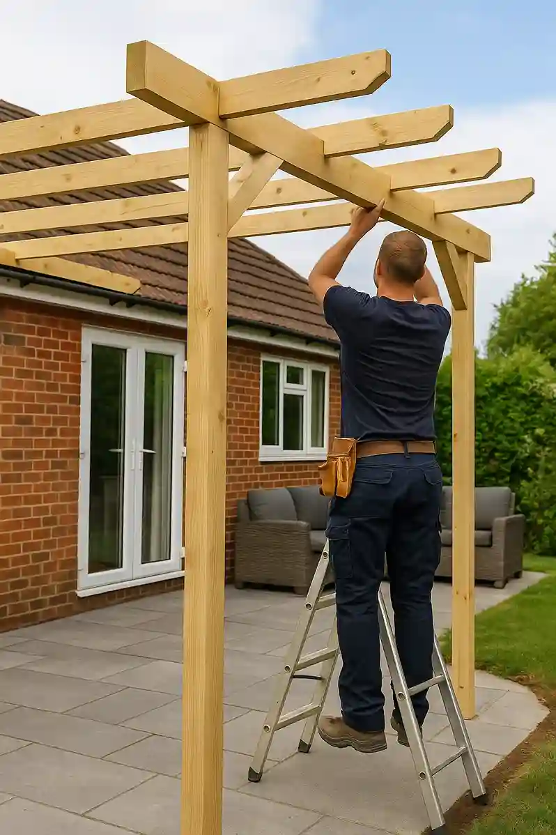 Pergola Construction South London - Garden Pergola Building Mitcham, Wimbledon, Clapham.